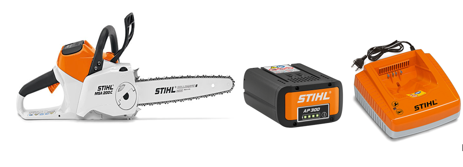 STIHL MSA 200 C-B AKKUSAHA 12" + Akku ja Laturi