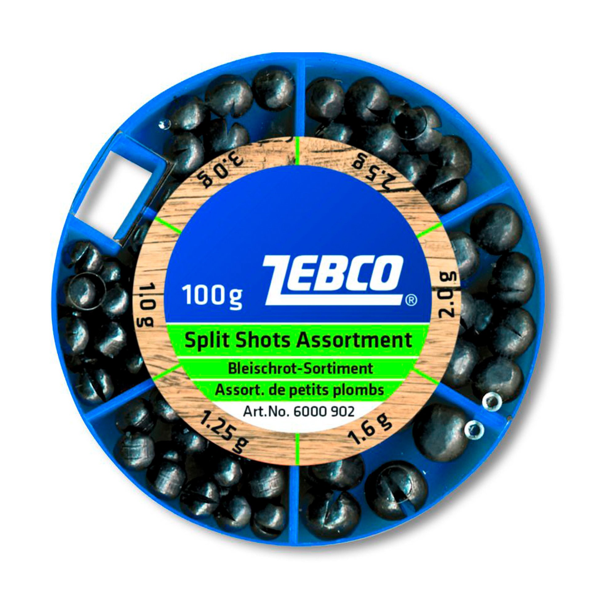 Zebco painolajitelma 100g +isoja painoja