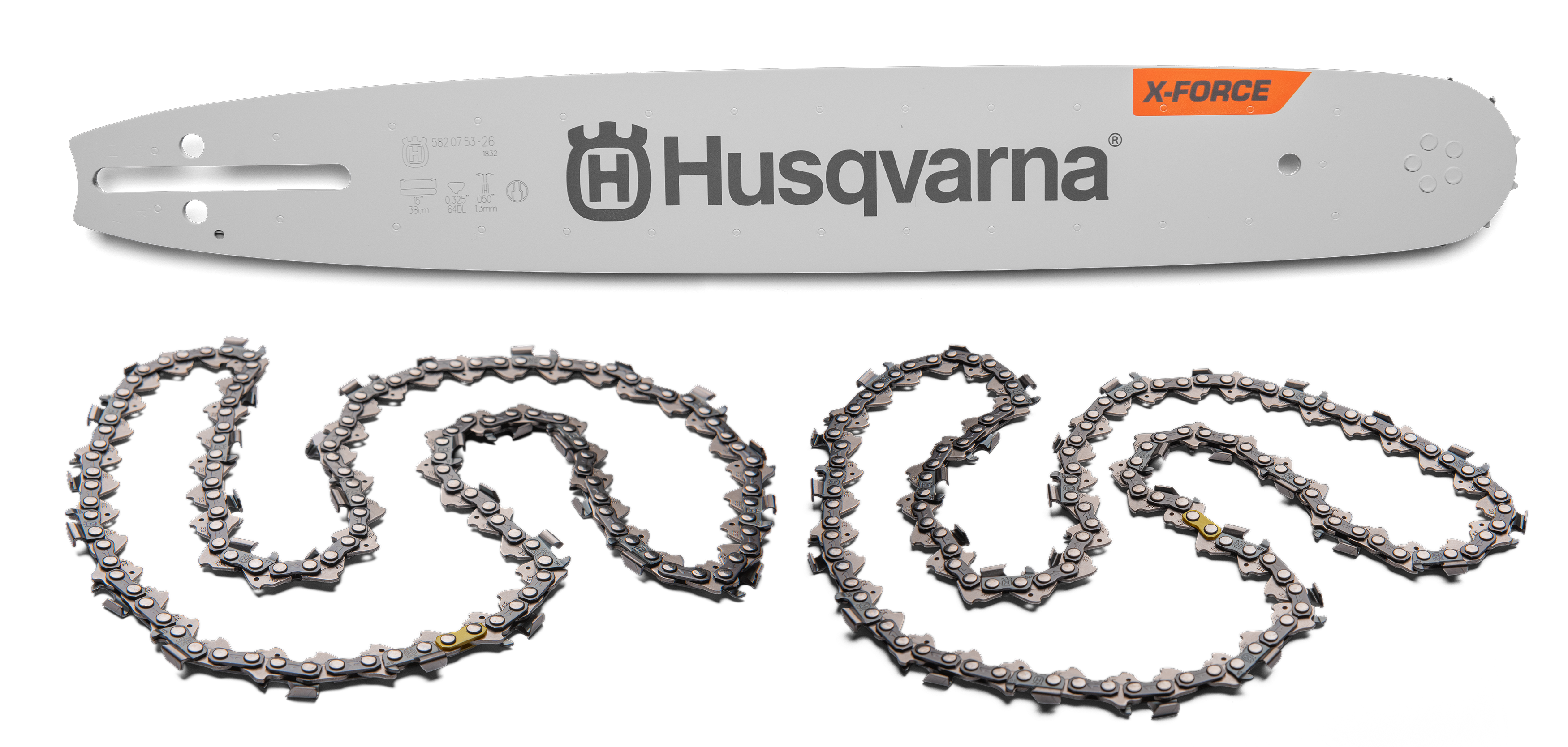 Husqvarna TERÄPAKETTI SP33G 15" .325" 1,3mm XFORCE LAIPPA+2X XCUT TERÄKETJUA