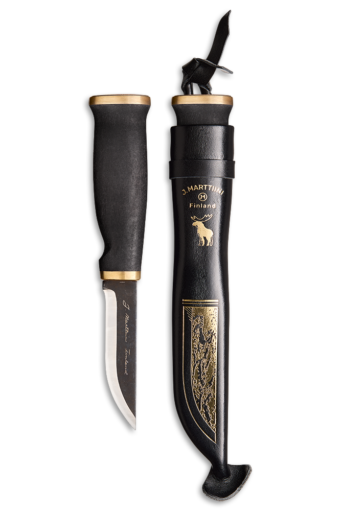 Marttiini Hirvi Black, puinen lahjalaatikko