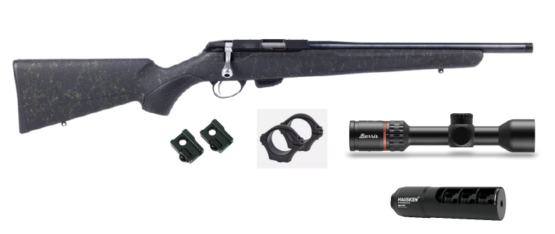 Tikka T1x Roughtech Emerald pienoiskivääri -paketti