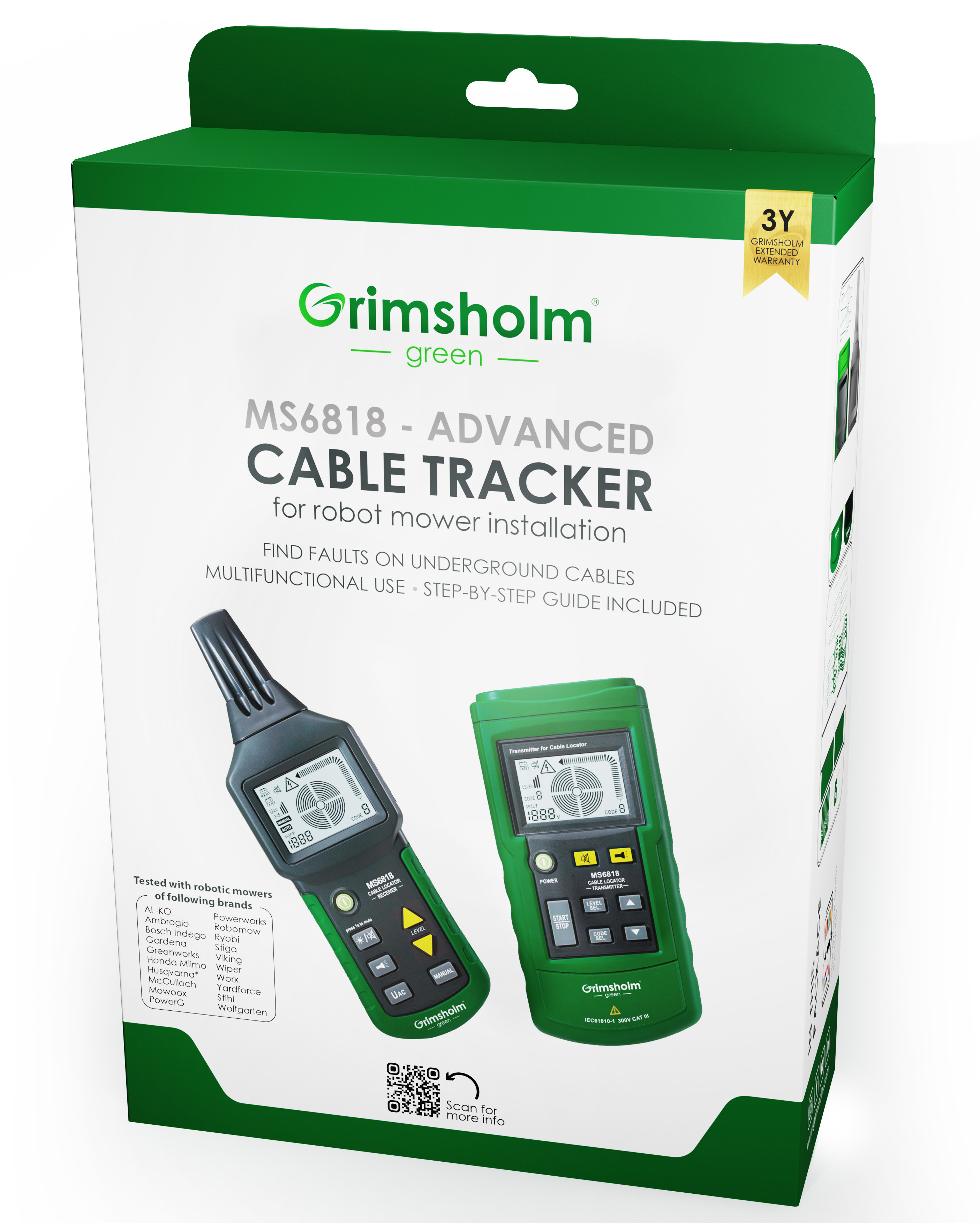 Rajakaapelitutka / kaapelitesteri Grimsholm Advanced Signal cable tracker MS6818 (ENG käyttöohje)