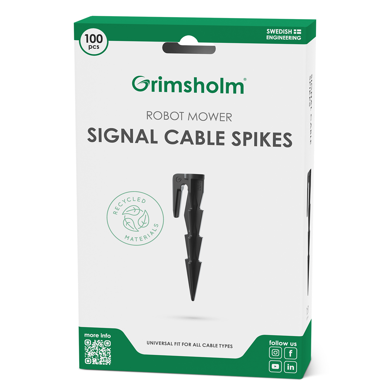 Grimsholm Rajakaapelin kiinnikkeet 100 kpl