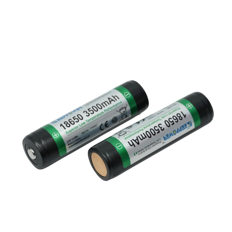 Keeppower 3500mAh Kylmää kestävä 18650 Li-ion akku 2 kpl / pkt