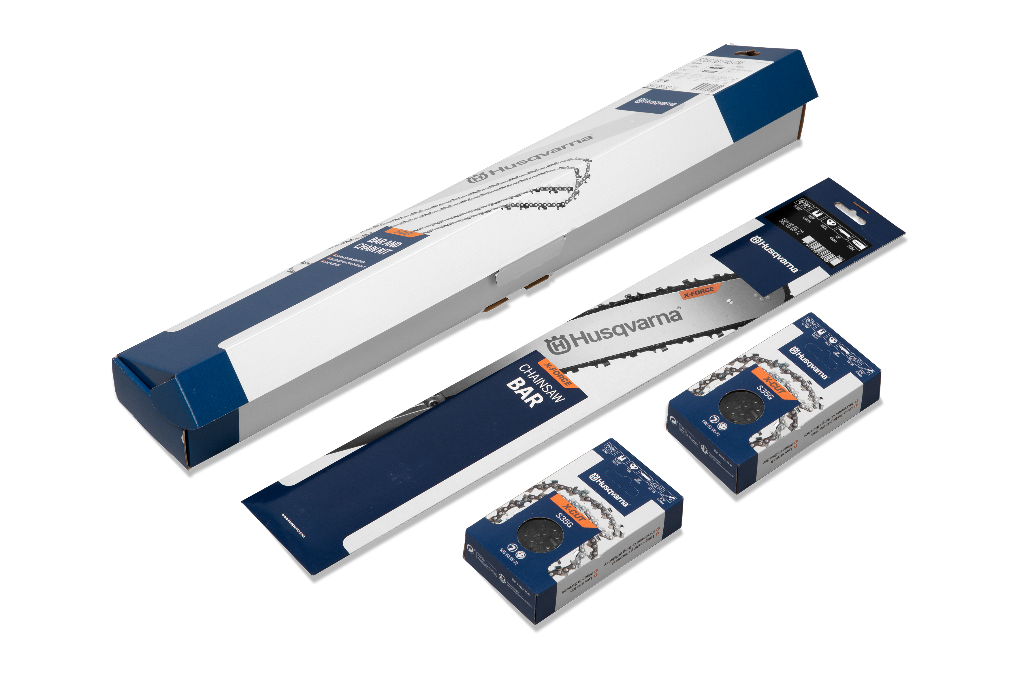 Husqvarna terälevy-ketjupaketti X-Cut & X-Force 15" S35G .325" 1.5 mm 64 DL/15"