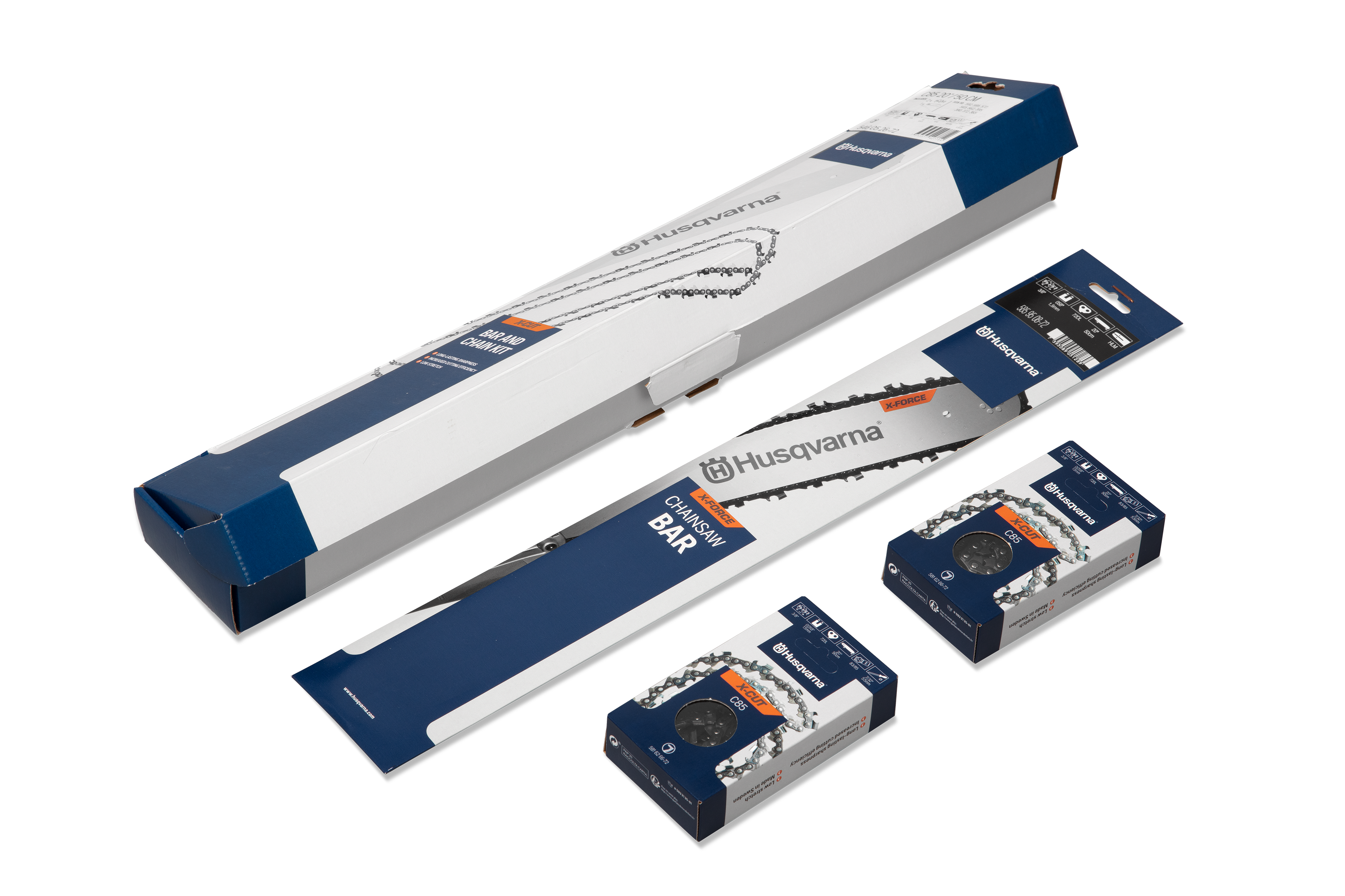 Husqvarna terälevy-ketjupaketti X-Cut & X-Force 20" C85 3/8" 1.5 mm 72 DL/20"