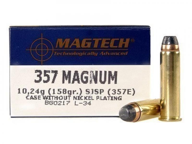 MAGTECH 357E 357 MAGNUM 158GR SJSP FLAT PATRUUNA 50 kpl