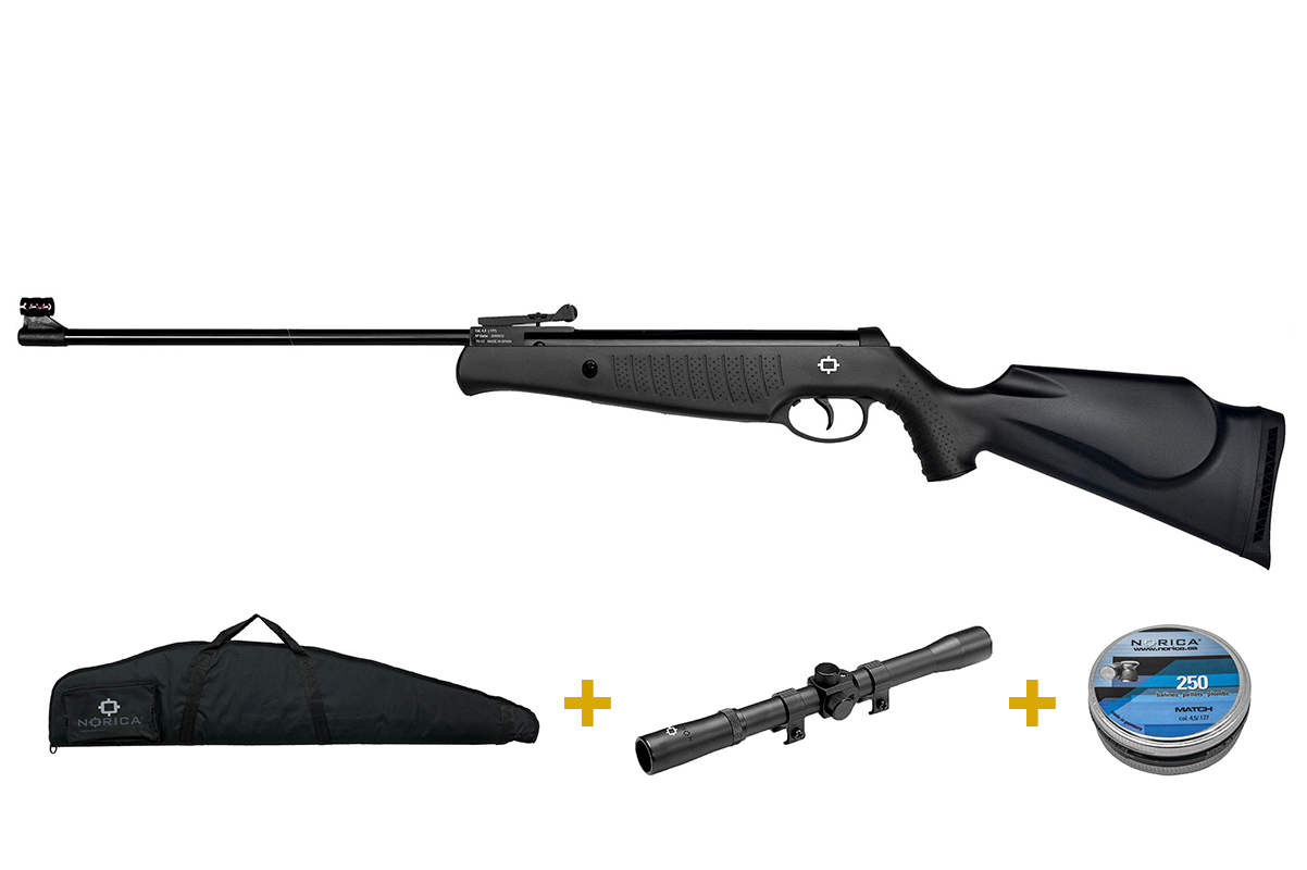 Norica-ilmakivääripaketti Titan, kal. 4.5 mm (.177) 8.7J, 4x20WR kiikaritähtäin