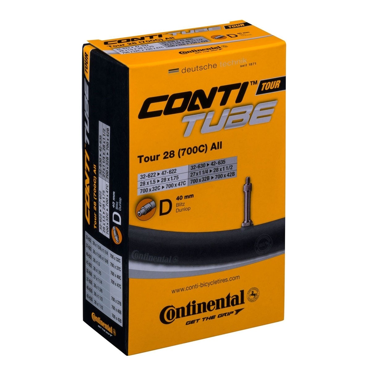 Sisärengas 28" CONTINENTAL Tour 28 32/47-609/642, pikaventtiili 40