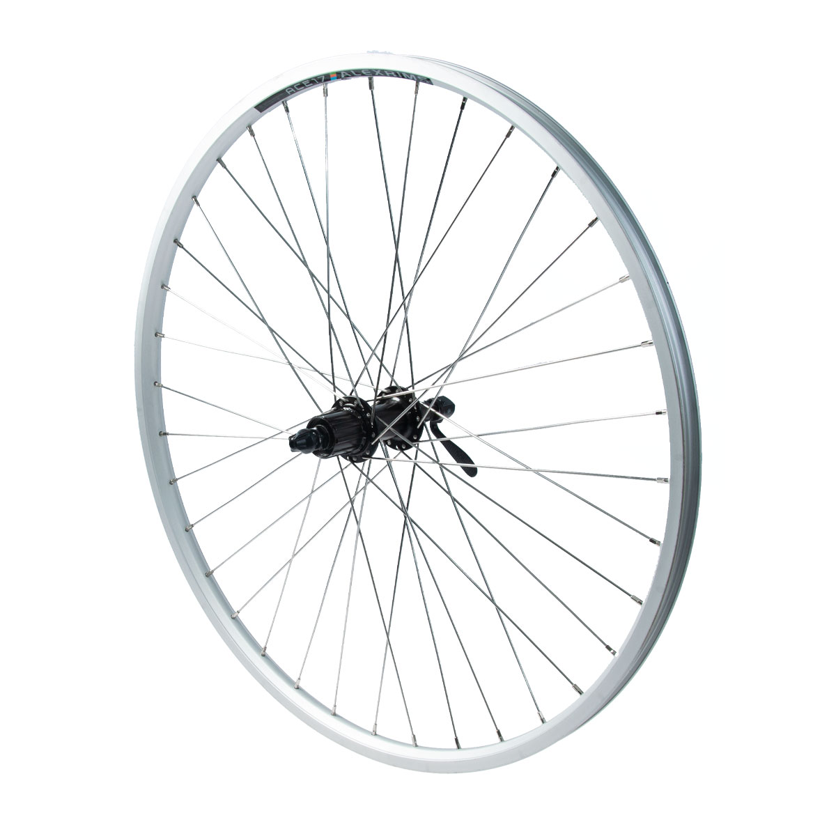 Takapyörä 28" 18-622 SHIMANO RM30 7v pikalinkku, Alex ACE 17, 2-pohja, alumiini